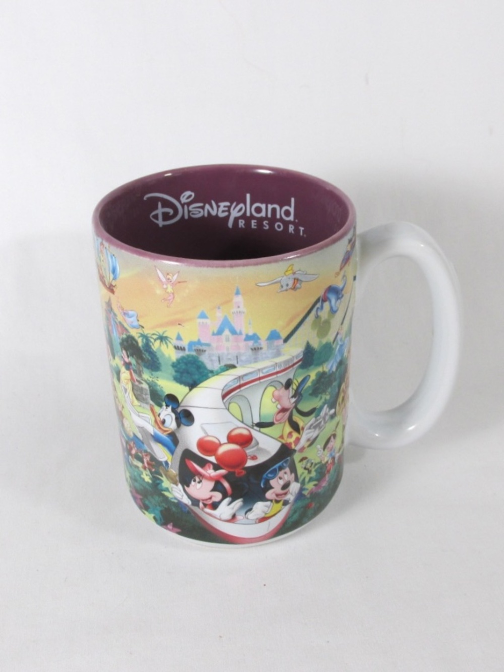 Disneyland Resort Grandma Coffee Mug Disney Park NOS 3D Monorail Mickey Minnie